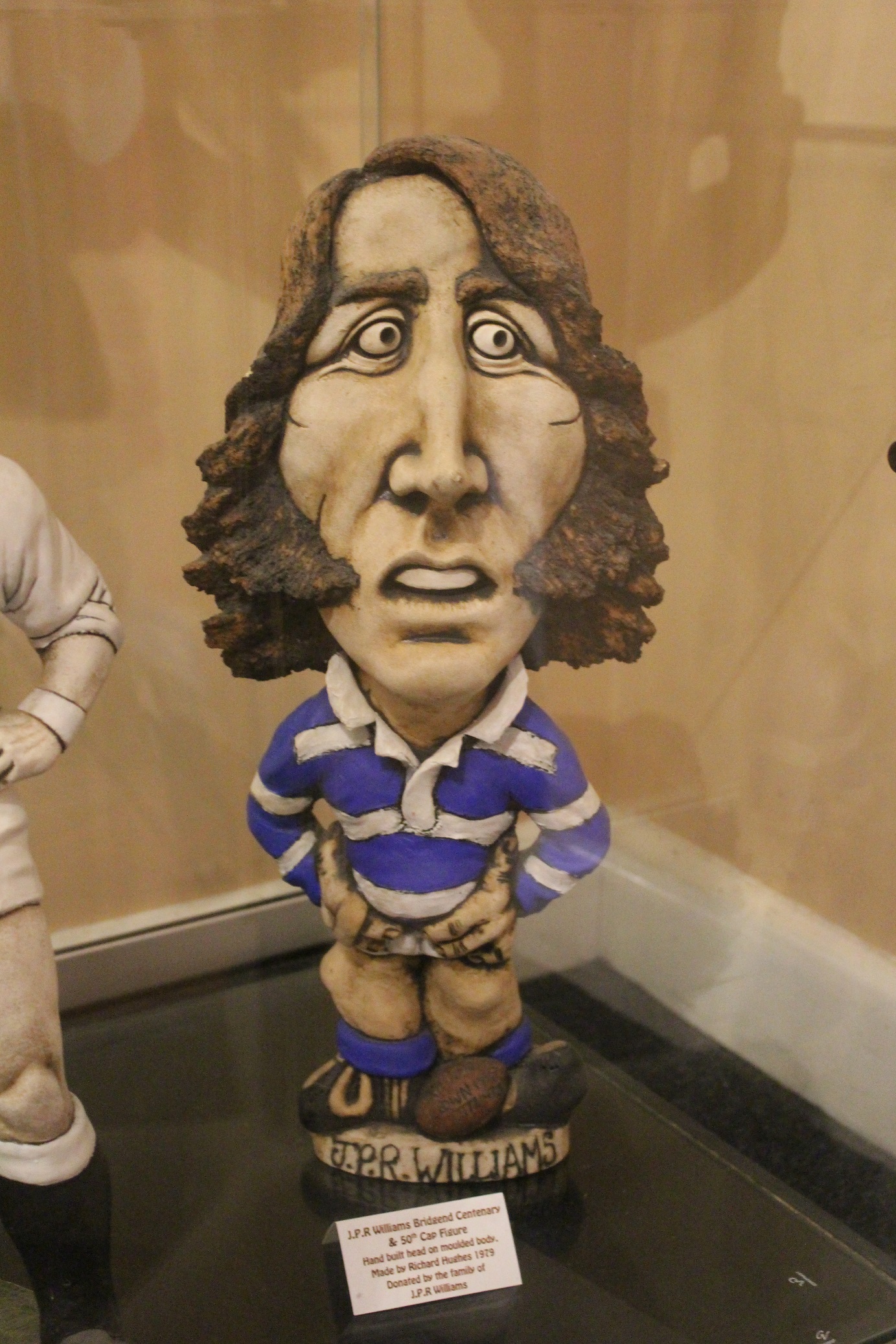 JPR Williams in Bridgend Kit - Currently on display at the Grogg shop - Rugby Memorabilia Society